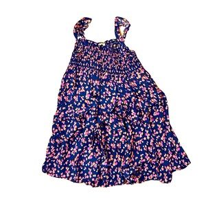 Carters blue pink floral dress